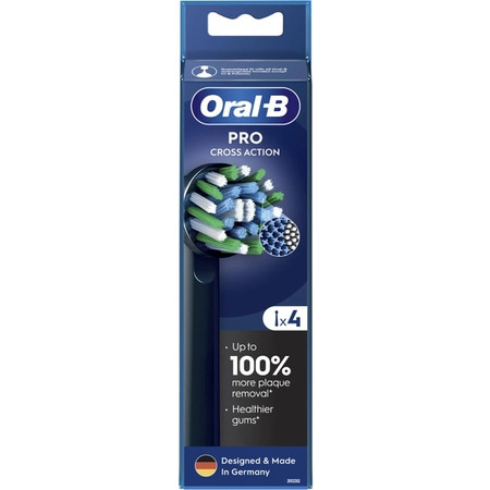Насадка для зубної електрощітки Braun Oral-B Pro Cross Action Black EB50BRX (4 шт) Зображення