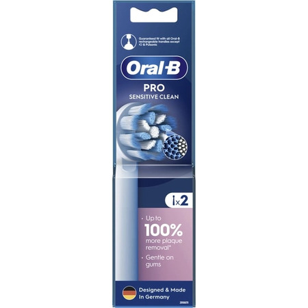 Насадка для зубної електрощітки Braun Oral-B Pro Sensitive Clean EB60X (2 шт) Зображення
