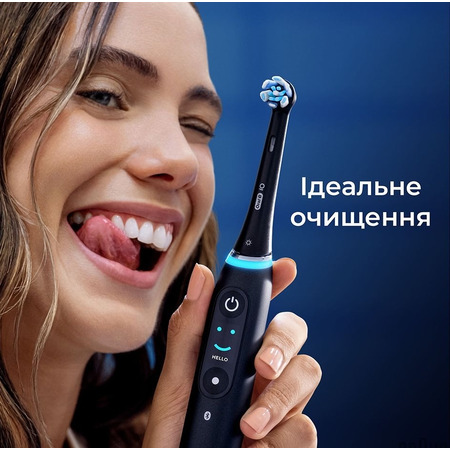 Насадка для зубної електрощітки Braun Oral-B iO RB CBF-4 Ultimate Clean Black (4 шт) Зображення