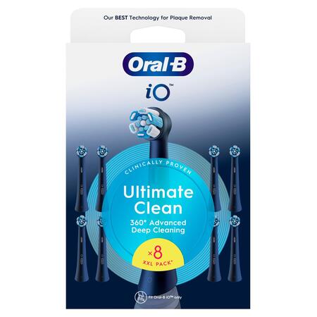 Насадка для зубної електрощітки Braun Oral-B iO RB CBF-8 Ultimate Clean Black (8 шт) Зображення