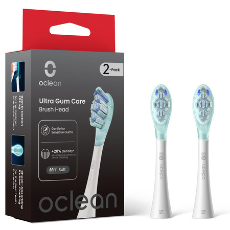 Насадка для зубної електрощітки Oclean Ultra Gum Care White UG03 2 шт (6970810557008) Зображення