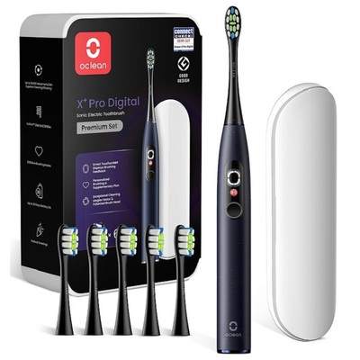Розумна зубна електрощітка Oclean X Plus Pro Digital Blue (6970810556186) Зображення