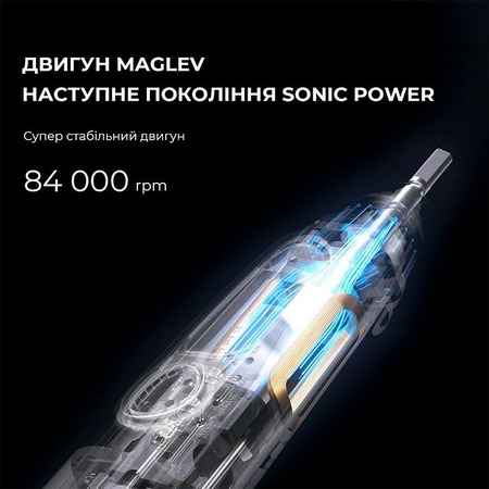 Розумна зубна електрощітка Oclean X Plus Pro Digital Blue (6970810556186) Зображення