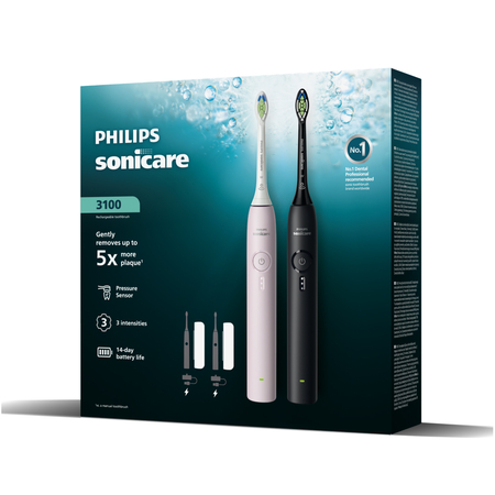 Зубна електрощітка Philips Sonicare 3100 HX4072/42 2шт Зображення