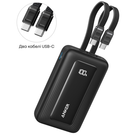Універсальна мобільна батарея Anker Zolo 20000mAh 45W Black (A1681H12) Зображення