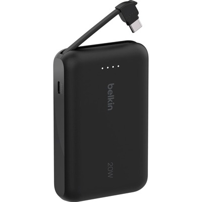Універсальна мобільна батарея Belkin Power Bank 10000mAh 20W Black (BPB021HQBK) Зображення