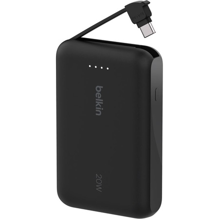 Універсальна мобільна батарея Belkin Power Bank 10000mAh 20W Black (BPB021HQBK) Зображення