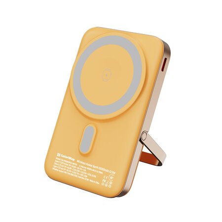 Універсальна мобільна батарея ColorWay 15W MagSafe & Watch Wireless 10000mAh Amber (CW-PB100LPA2Y-WPDD) Зображення