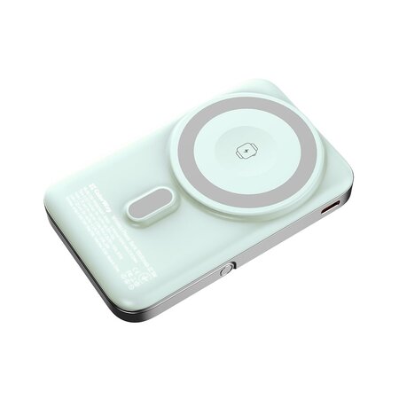 Універсальна мобільна батарея ColorWay 15W MagSafe & Watch Wireless 10000mAh Aquamarine (CW-PB100LPA2MT-WPDD) Зображення