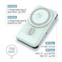Універсальна мобільна батарея ColorWay 15W MagSafe & Watch Wireless 10000mAh Aquamarine (CW-PB100LPA2MT-WPDD) Зображення