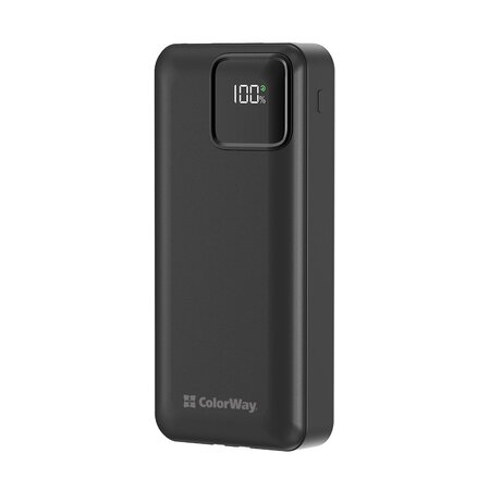 Універсальна мобільна батарея ColorWay Optimal Power 20000mAh Black (CW-PB200LPB5BK-PDD) Зображення