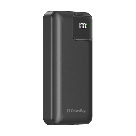 Універсальна мобільна батарея ColorWay Optimal Power 20000mAh Black (CW-PB200LPB5BK-PDD) Зображення