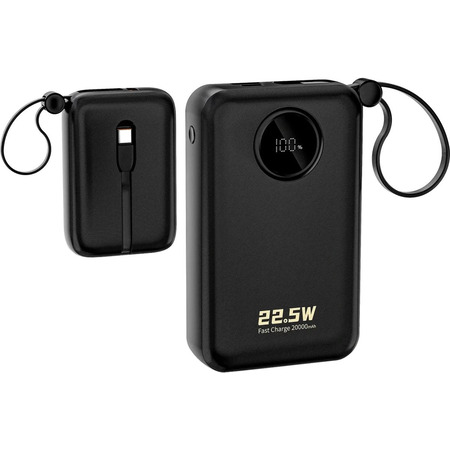Універсальна мобільна батарея Dudao K14+ 20000mAh 22.5W Black (6977196680016) Зображення