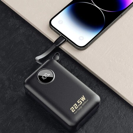 Універсальна мобільна батарея Dudao K14+ 20000mAh 22.5W Black (6977196680016) Зображення