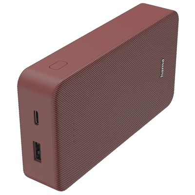 Універсальна мобільна батарея Hama 20000mAh 15W Red (00201717) Зображення