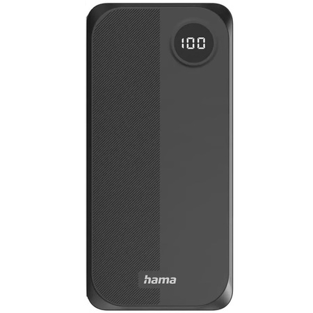 Універсальна мобільна батарея Hama 20000mAh 15W Black (00201755) Зображення