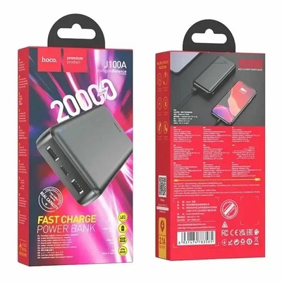 Універсальна мобільна батарея Hoco J100A 20000mAh Black (6931474783585) Зображення