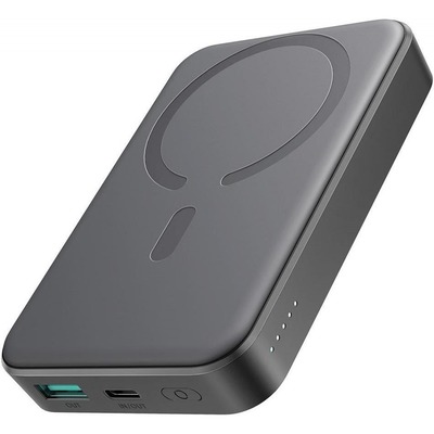 Універсальна мобільна батарея Joyroom Magnetic Wireless JR-W020 10000mAh 20W Black (6941237118455) Зображення