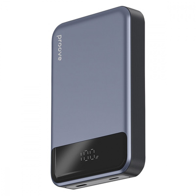Універсальна мобільна батарея Proove Hoodman Magnetic 20W 10000mAh Gray (PBH120010003) Зображення