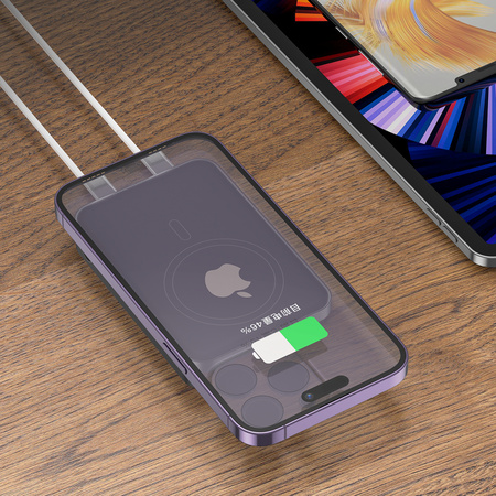 Універсальна мобільна батарея Proove Hoodman Magnetic 20W 10000mAh Gray (PBH120010003) Зображення