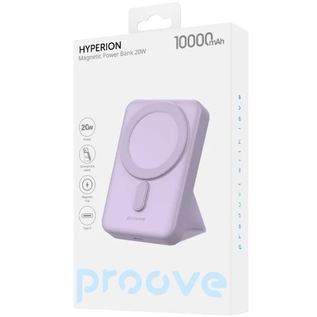 Універсальна мобільна батарея Proove Hyperion 20W 10000mAh Purple (PBHN15020009) Зображення