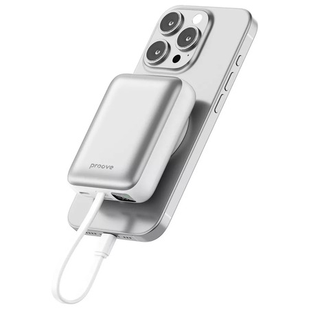 Універсальна мобільна батарея Proove Neutron 22.5W 10000mAh Silver/White (PBNE22022206) Зображення