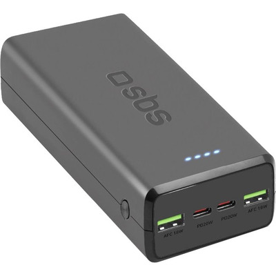 Універсальна мобільна батарея SBS 30000 mAh 20W Black (TTBB30000PD20K) Зображення