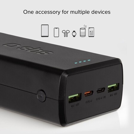 Універсальна мобільна батарея SBS 30000 mAh 20W Black (TTBB30000PD20K) Зображення
