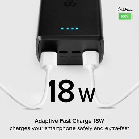Універсальна мобільна батарея SBS 30000 mAh 20W Black (TTBB30000PD20K) Зображення