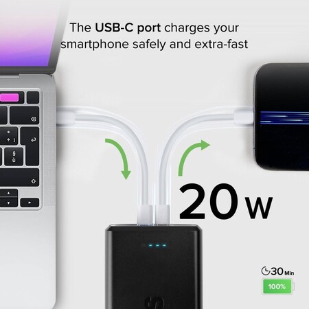 Універсальна мобільна батарея SBS 30000 mAh 20W Black (TTBB30000PD20K) Зображення
