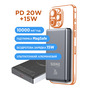 Універсальна мобільна батарея Sigma mobile X-power SI10A7QL-MAG 10000mAh Grey Зображення
