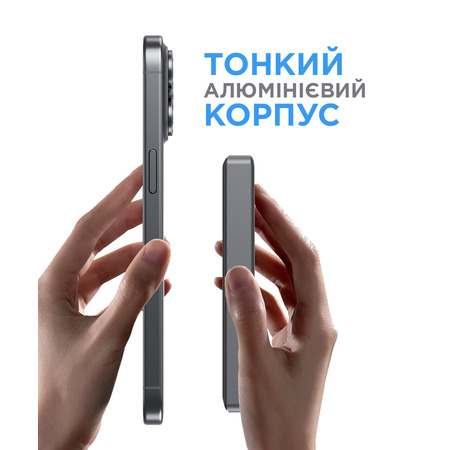 Універсальна мобільна батарея Sigma mobile X-power SI10A7QL-MAG 10000mAh Grey Зображення