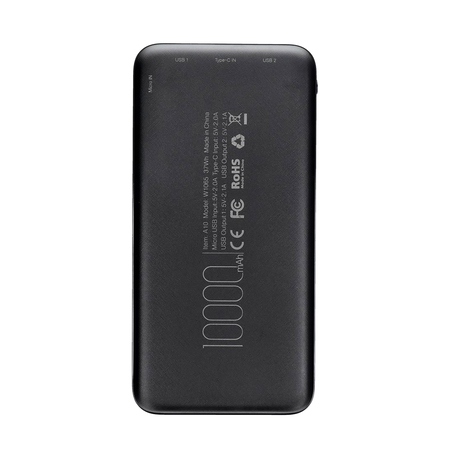 Універсальна мобільна батарея Veger W1065 10000mAh (W1065.black) Зображення