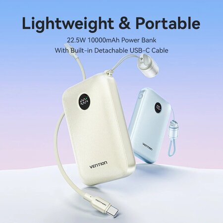 Універсальна мобільна батарея Vention 10000mAh 22.5W Blue (FKAL0-C) Зображення