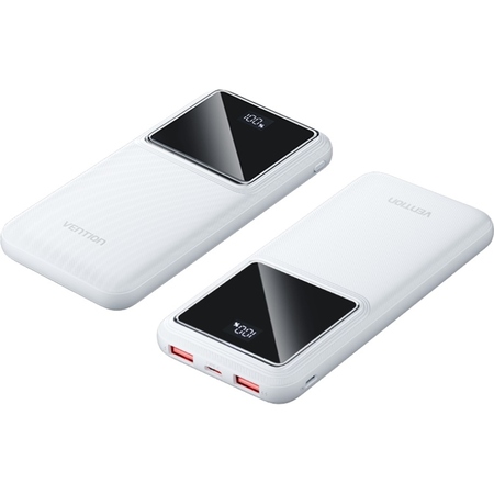 Універсальна мобільна батарея Vention 10000mAh PD QC 3.0 White (FHKW0) Зображення