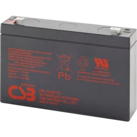 Акумуляторна батарея CSB 6V 9AH (HRL634WF2) AGM Зображення