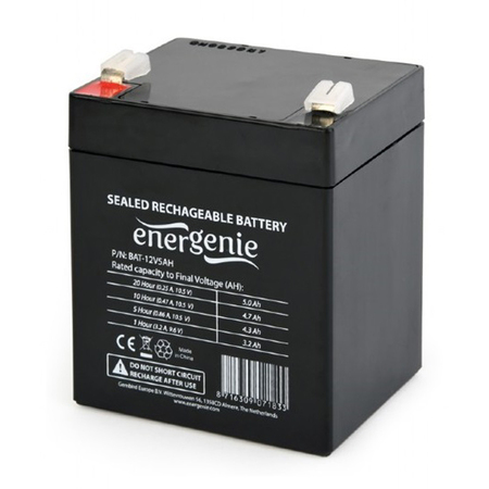 Акумуляторна батарея EnerGenie 12V 5AH (BAT-12V5AH) AGM Зображення