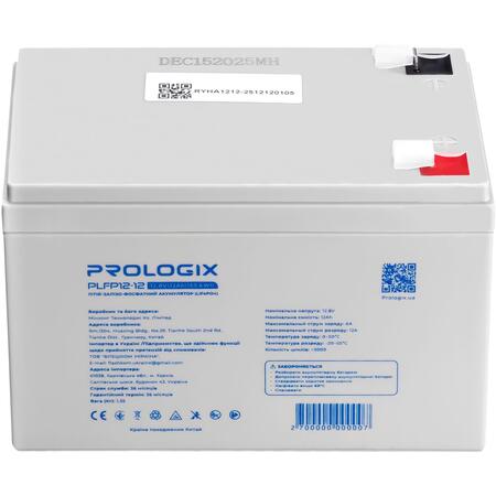 Акумуляторна батарея Prologix 12.8V 12AH 153.6Wh (PLFP12-12) LiFePO4 Зображення