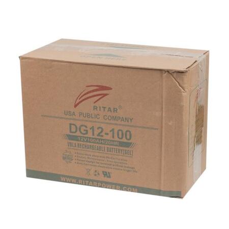 Акумуляторна батарея Ritar 12V 100AH (DG12-100) GEL Зображення