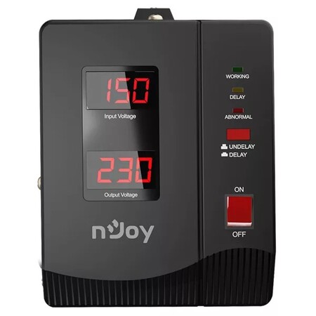 Стабілізатор Njoy Alvis 2000 (AVRL-20002AL-CS01B) AVR, 2 розетки Зображення