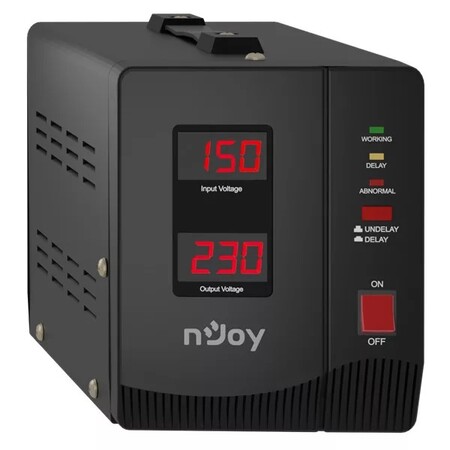 Стабілізатор Njoy Alvis 2000 (AVRL-20002AL-CS01B) AVR, 2 розетки Зображення