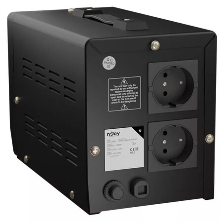 Стабілізатор Njoy Alvis 2000 (AVRL-20002AL-CS01B) AVR, 2 розетки Зображення