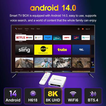 Smart-приставка H96 Max H618 Plus 4/32GB Зображення