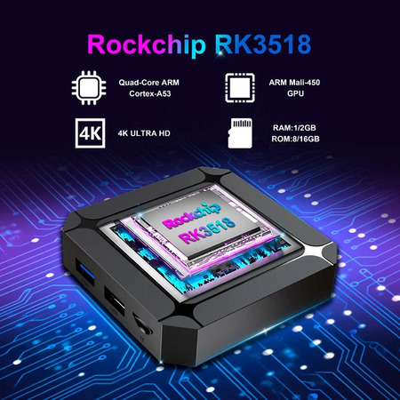 HD-медіаплеєр X96Q Android (RK3518/2GB/32GB) Зображення
