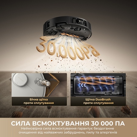 Робот-пилосос Dreame Bot Matrix 10 Pro Black (RLM61HE-Bl) Зображення