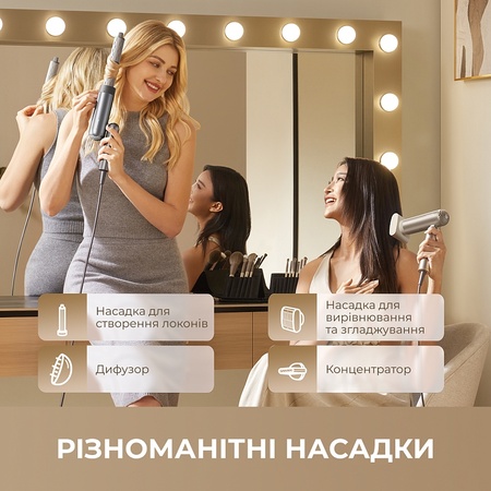 Фен Dreame Pocket Pro 5in1 Titanium (AHD51PRO_T5) Зображення