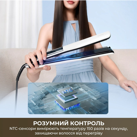 Випрямляч для волосся Dreame AuraSteam Straight Pink (AA01A-PK) Зображення