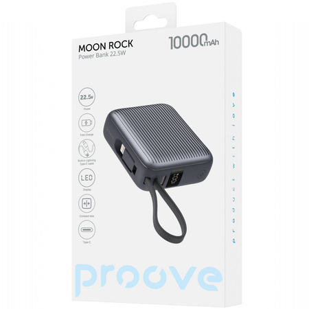 Універсальна мобільна батарея Proove Moon Rock 22.5W 10000mAh Gray (PBM122012105) Зображення