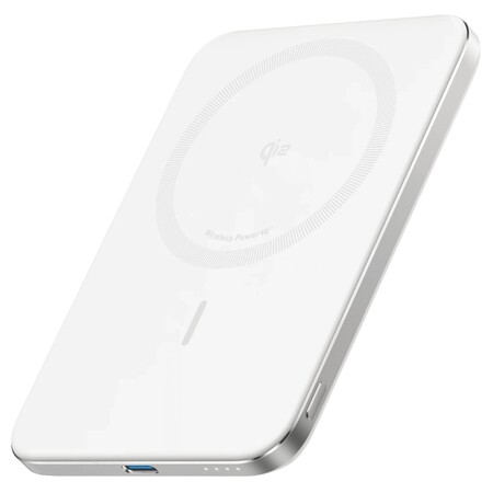 Універсальна мобільна батарея Anker Nano MagGo Slim 5000mAh 20W White (A1665H21) Зображення