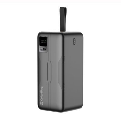 Універсальна мобільна батарея ColorWay Digital Display 50000mAh Black (CW-PB500LPC5BK-PDD) Зображення